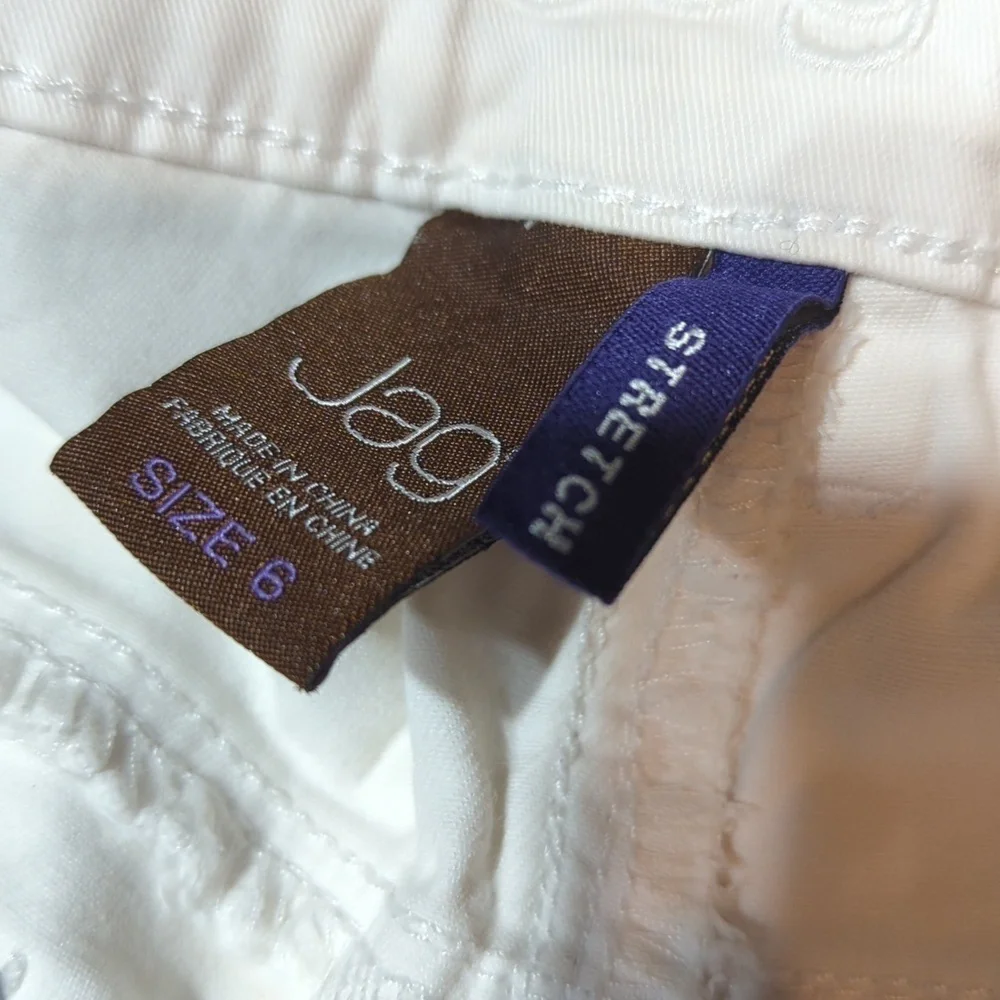 Jag Jeans cropped wide leg white low rise size 6 - Picture 10 of 11